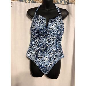 Great Condition Jessica Simpson Swimsuit one piece Marine Bandeau Size XL